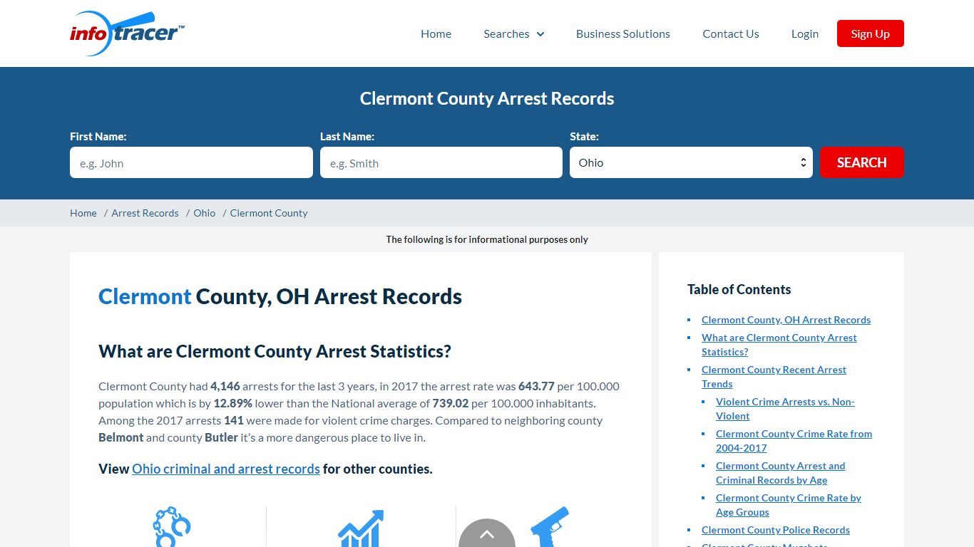 Clermont County, OH Arrests, Mugshots & Jail Records - InfoTracer